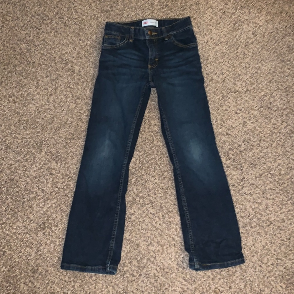 Wrangler classic boot cut jeans - kids size 10 dark denim